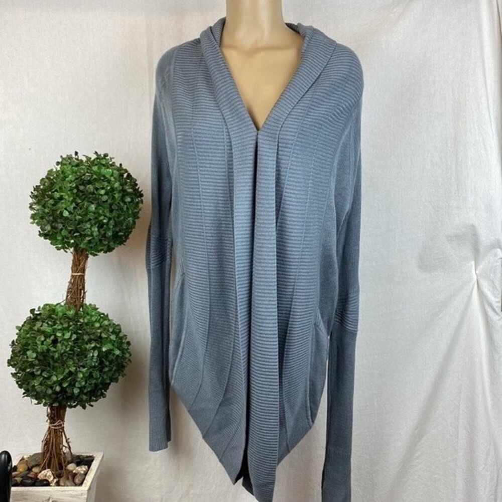 Lululemon Gray Transformation Wrap Open Front Cardigan Sweater 6 - Picture 2 of 9